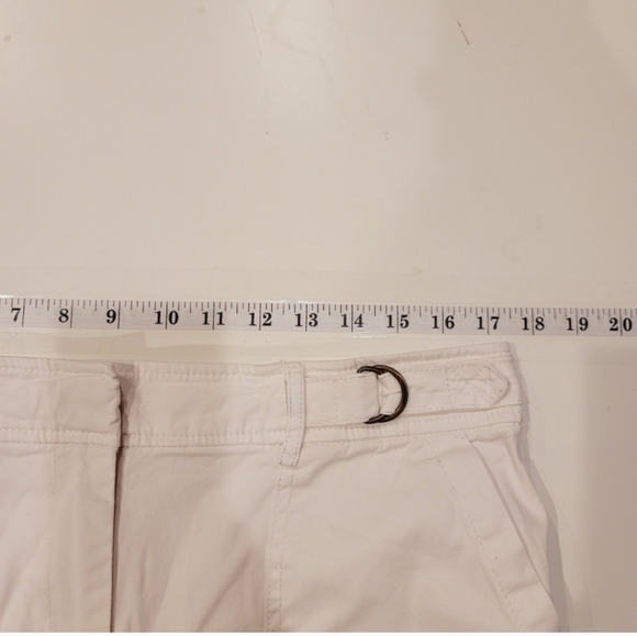 White House Black Market White Wide Leg Cropped Pants sz 12 - Picture 13 of 16